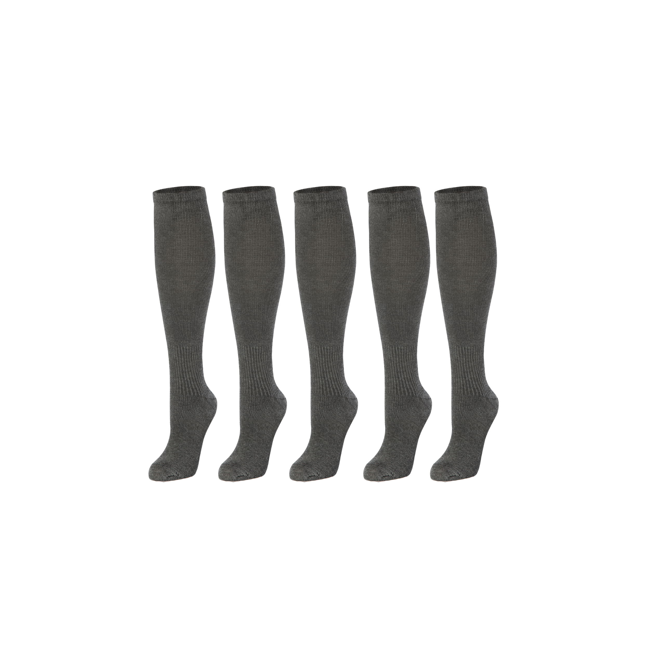 Nuddy Bambu Stödstrumpa 5-pack Antracit