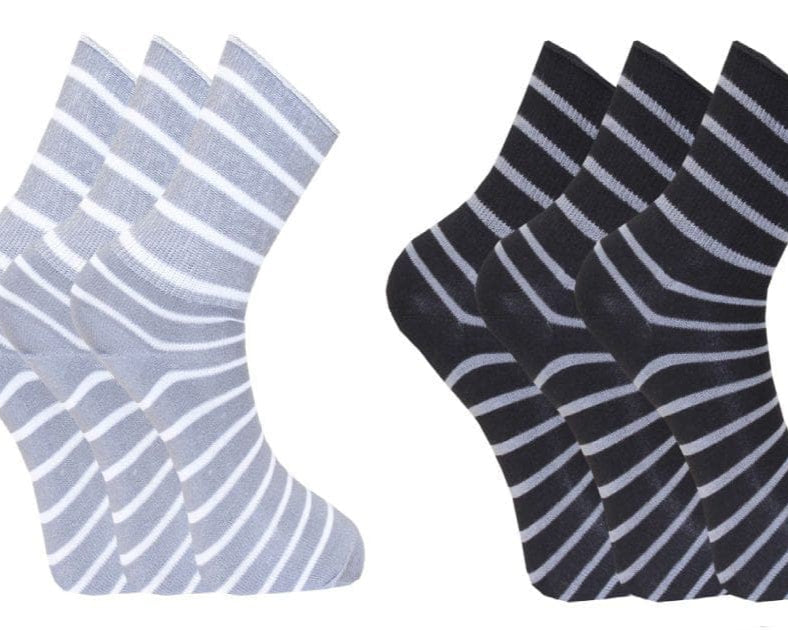 Lösresor finsocka med bambu mönstrad 3-pack